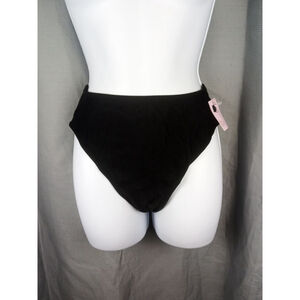 Wild Fable Swim Bottom XS Black High Waist Cheeky High Leg